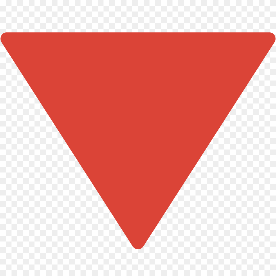 Red Triangle Pointed Down Emoji Clipart Free Transparent Png