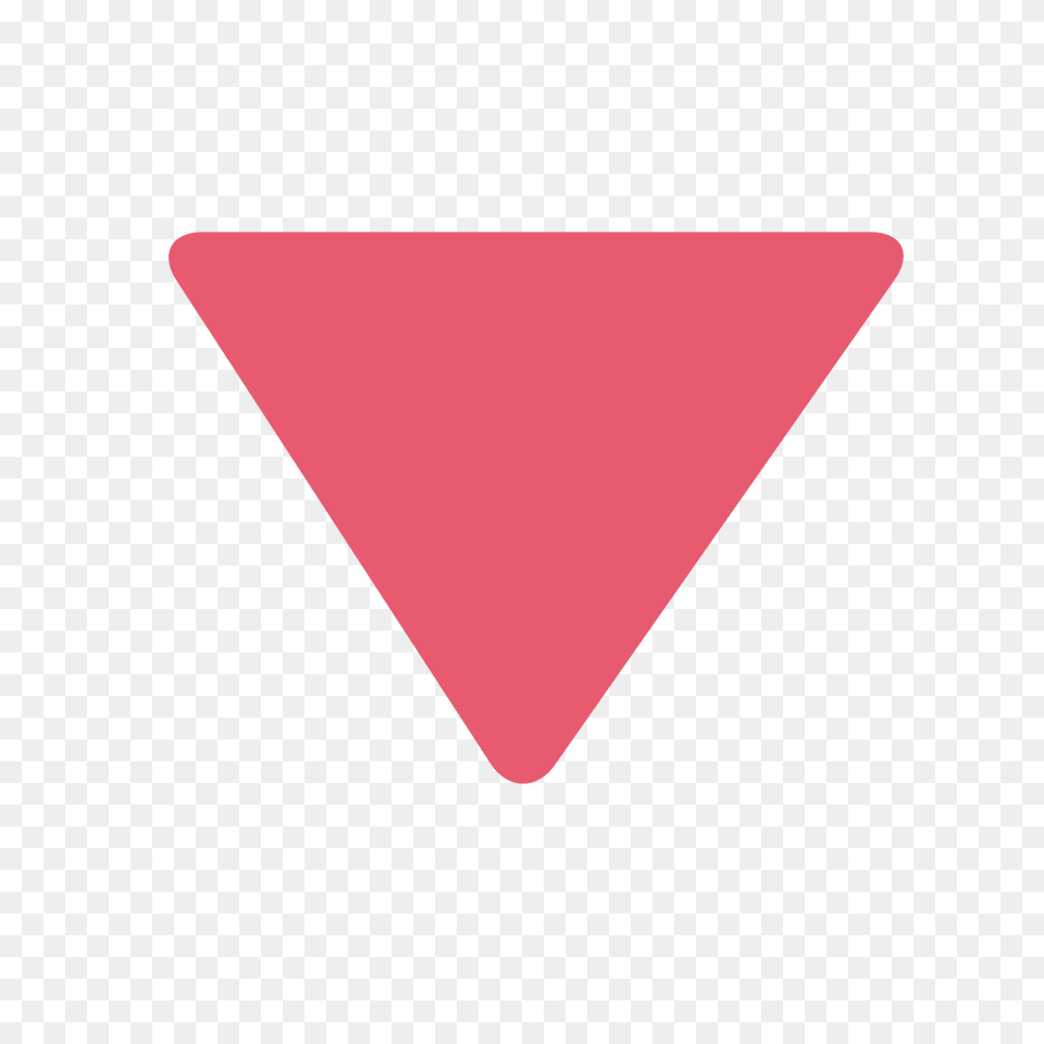 Red Triangle Pointed Down Emoji Clipart Png