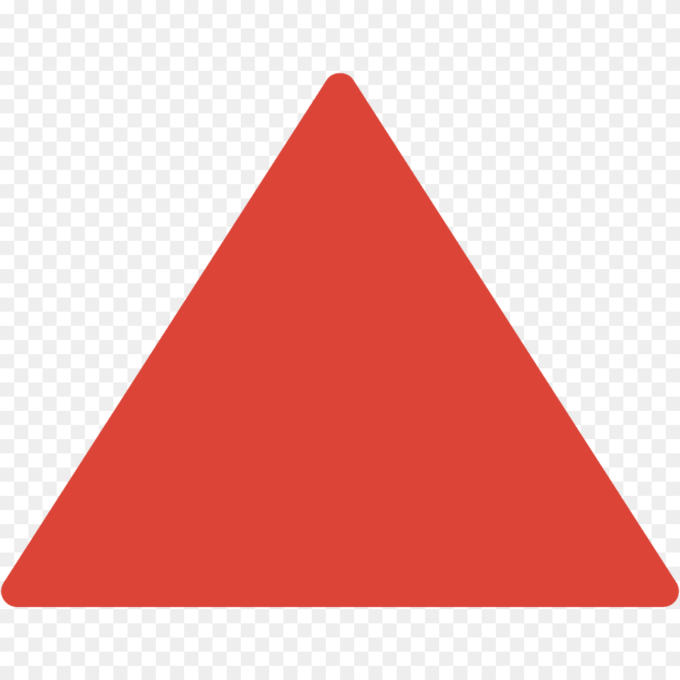 Red Triangle Pointed Up Emoji Clipart Free Png