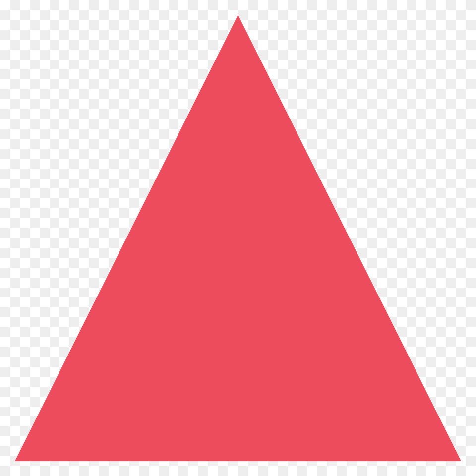Red Triangle Pointed Up Emoji Clipart, Rocket, Weapon Free Png