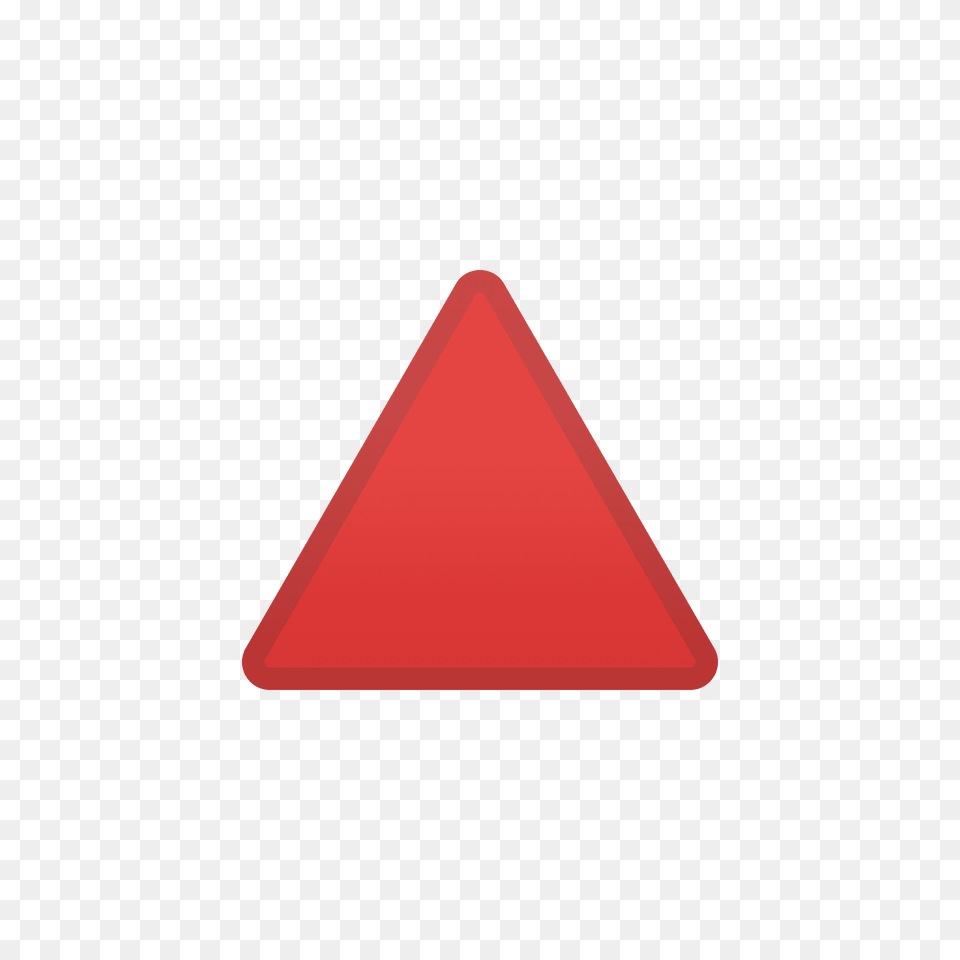 Red Triangle Pointed Up Emoji Clipart Png Image