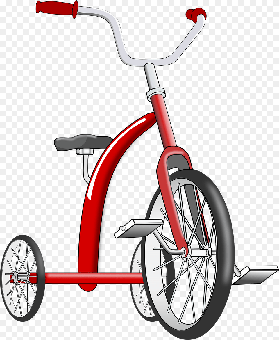 Red Tricycle Clipart, Transportation, Vehicle, Machine, Wheel Free Png