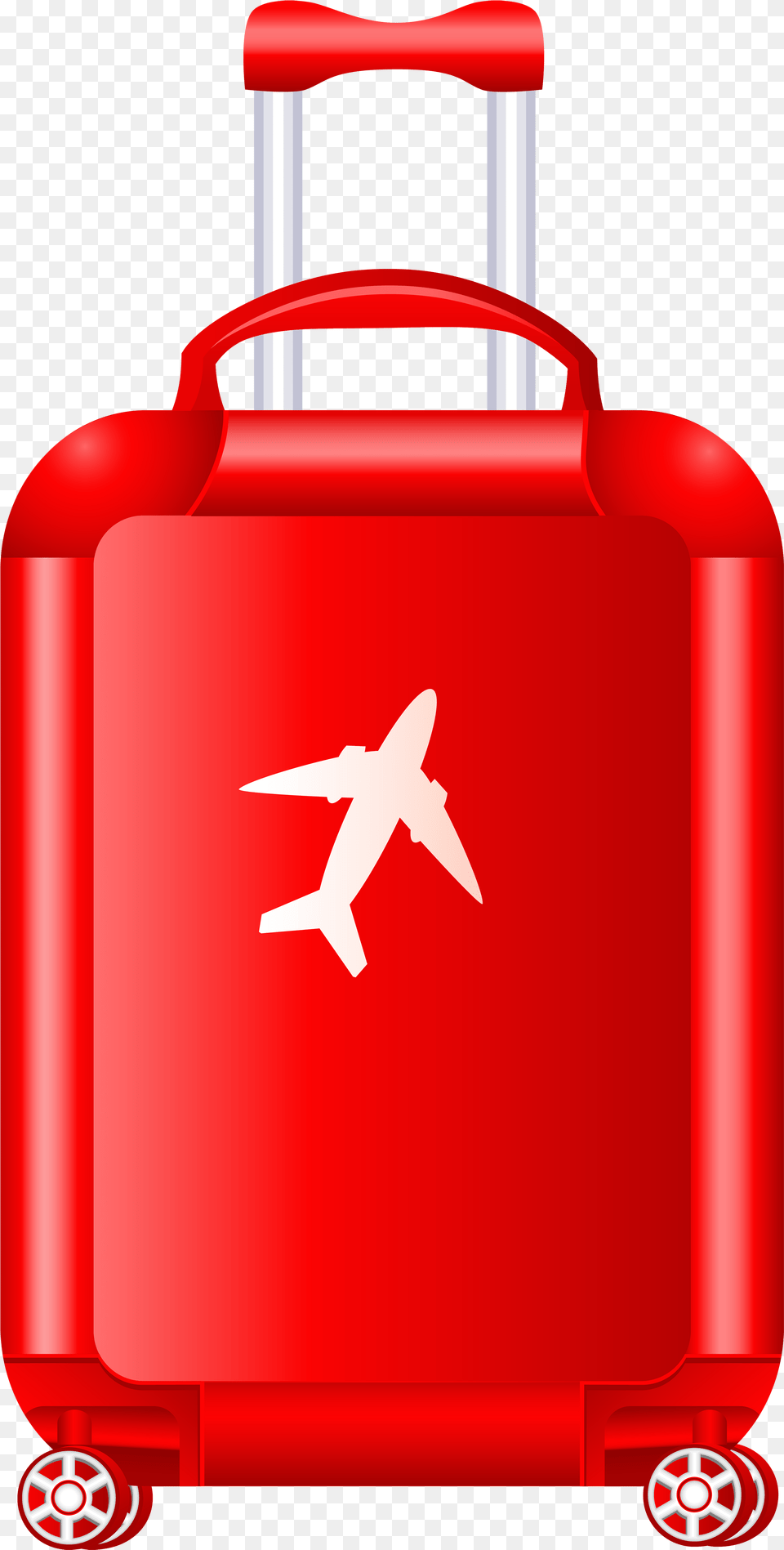 Red Trolley Suitcase Clipart Travel Transparent Background Suitcase Clipart, Baggage, Dynamite, Weapon Png Image