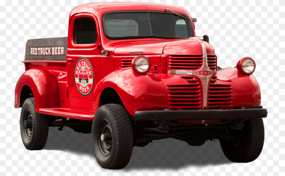Red Truck Beer Company Pickup Truck, Pickup Truck, Transportation, Vehicle, Machine Free Transparent Png