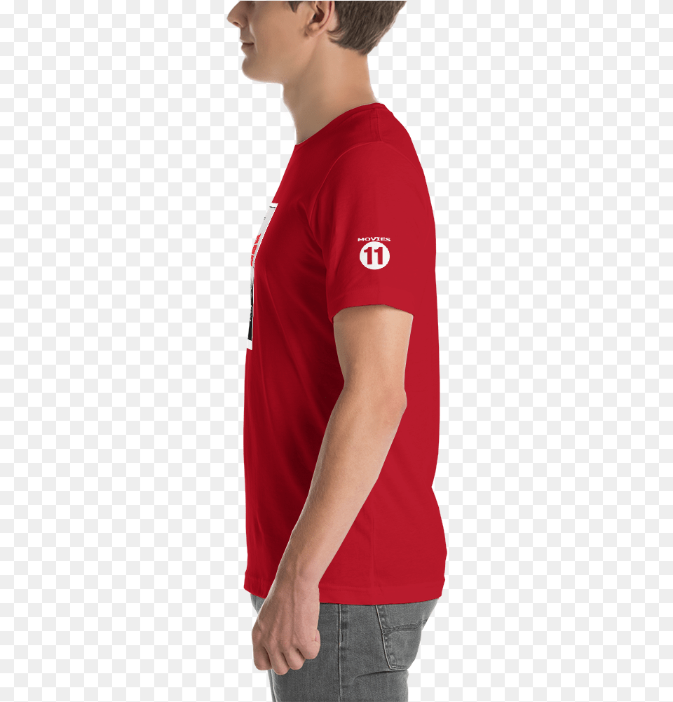 Red Tshirt Side View T Tshirt Red Side View, T-shirt, Clothing, Sleeve, Shirt Free Png Download