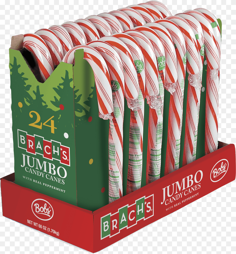 Red U0026 White Giant Christmas Candy Cane 24 Count Edible Giant Candy Cane, Food, Sweets Png Image