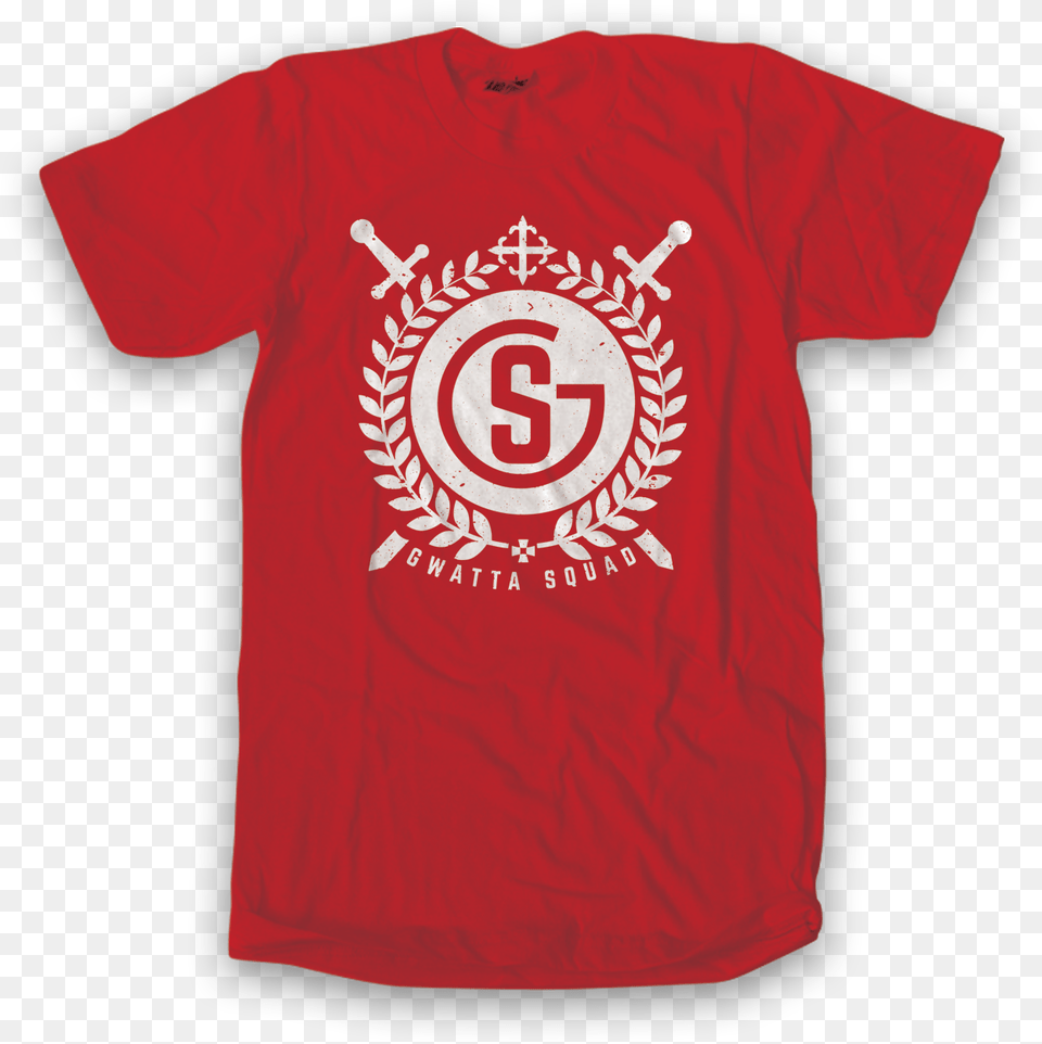 Red U0026 White Warrior Logo Tee U2014 Gwatta Warriors, Clothing, Shirt, T-shirt Free Transparent Png