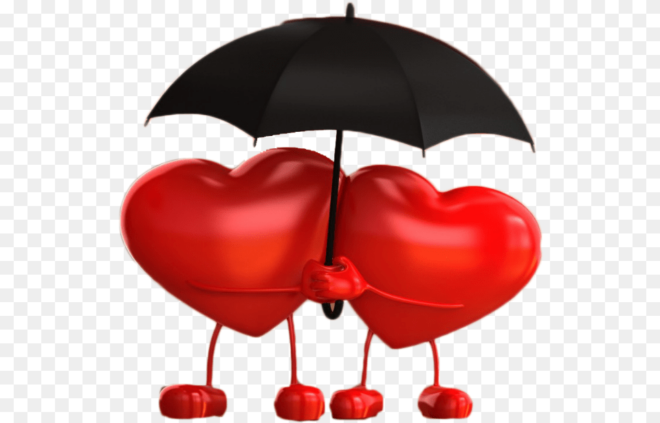 Red Umbrella Mq Heart Hearts Red Umbrella Emoji Two Heart, Food, Fruit, Plant, Produce Free Png Download