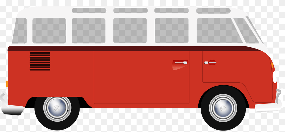 Red Vanagon Clipart, Transportation, Van, Vehicle, Bus Free Transparent Png