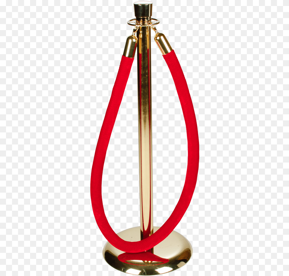Red Velour Brass Stanchion Rope 639 Beistle Red Rope Stanchion Set, Smoke Pipe Free Png Download