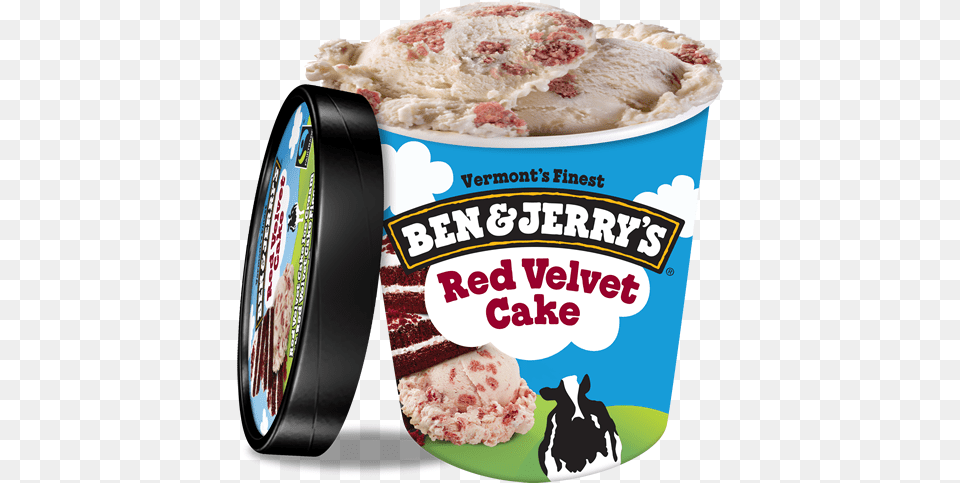 Red Velvet Cake Ice Cream Pint Ben And Jerry39s New York Super Fudge Chunk, Dessert, Food, Ice Cream, Frozen Yogurt Free Png