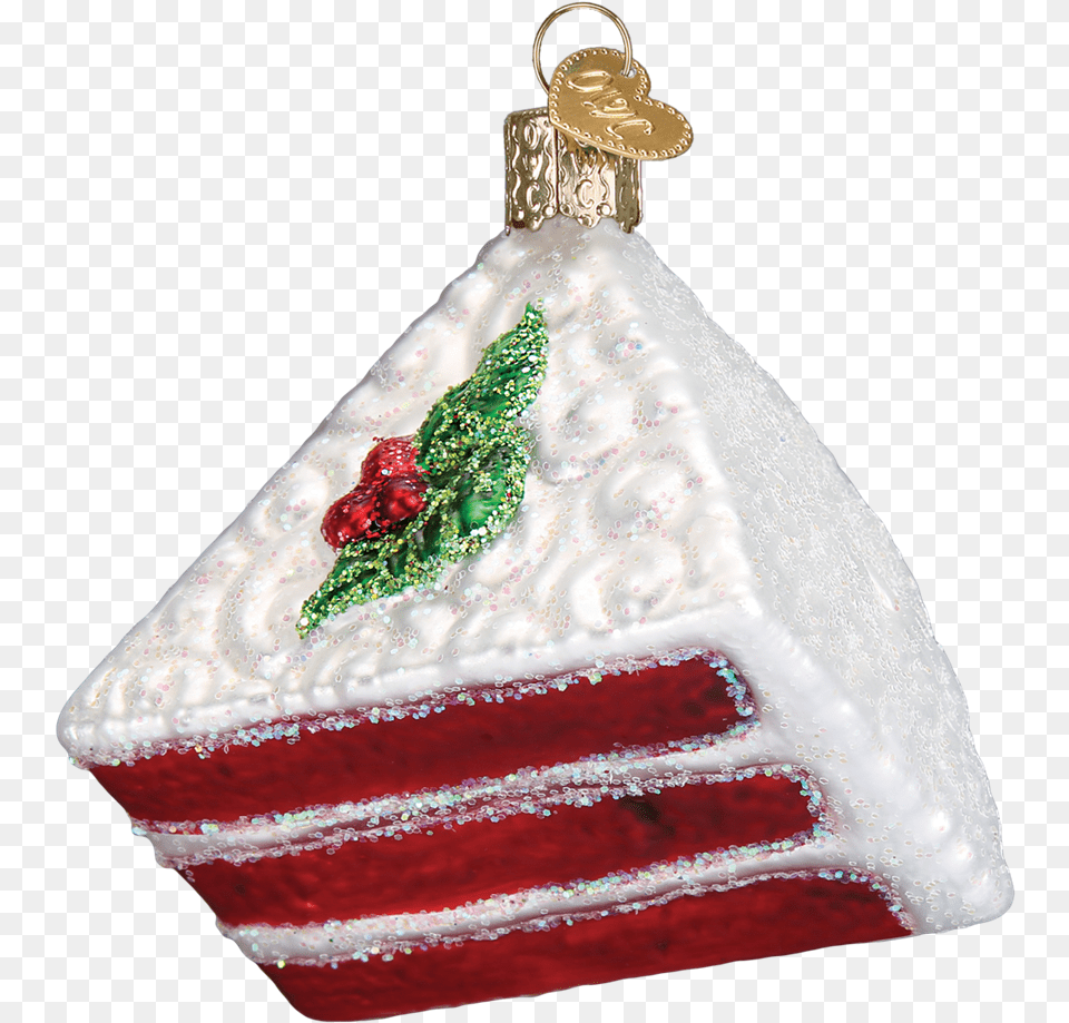 Red Velvet Cake Old World Glass Ornament Christmas Day, Accessories, Adult, Bride, Female Free Png