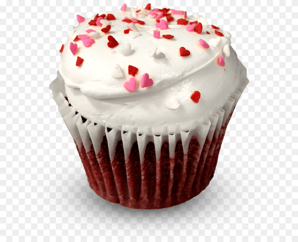 Red Velvet Cupcake, Cake, Cream, Dessert, Food Png