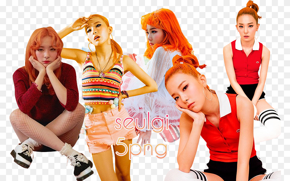 Red Velvet Red Velvet Russian Roulette Outfits, Art, Collage, Person, People Free Png Download