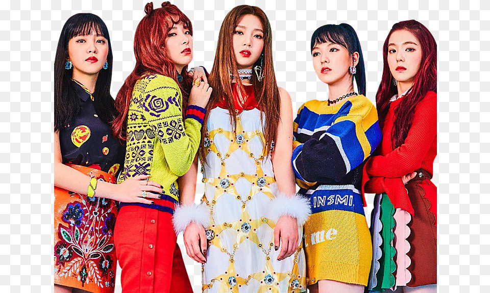 Red Velvet Stickers Transparent Kpop Edit Aesthetic Red Velvet Rookie Album, Woman, Female, Person, Adult Png Image