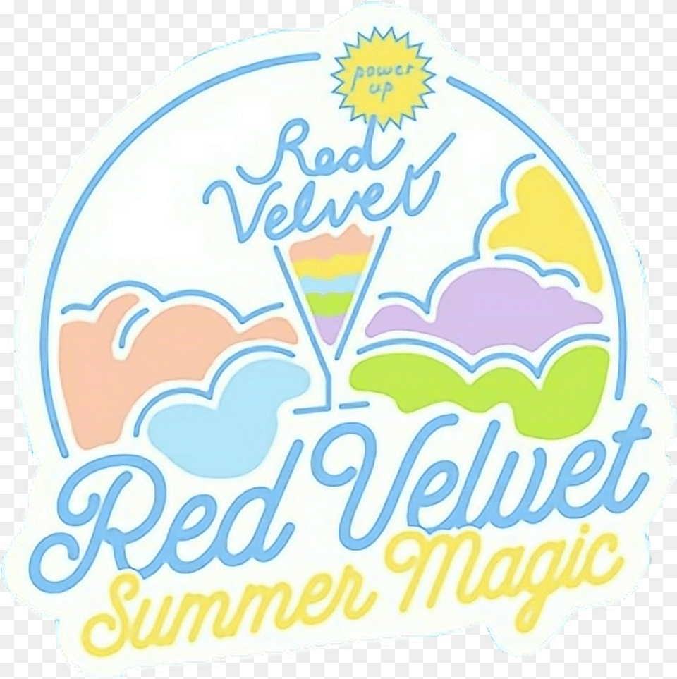 Red Velvet Summer Magic Red Velvet Summer Magic Logo, Food, Cream, Dessert, Ice Cream Free Png Download