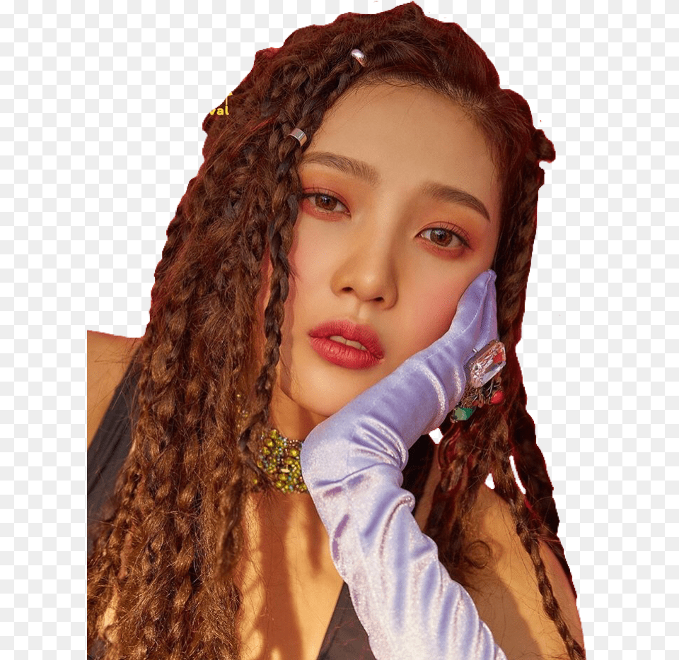 Red Velvet Zimzalabim Joy Joy Red Velvet, Person, Braid, Hair, Face Png Image