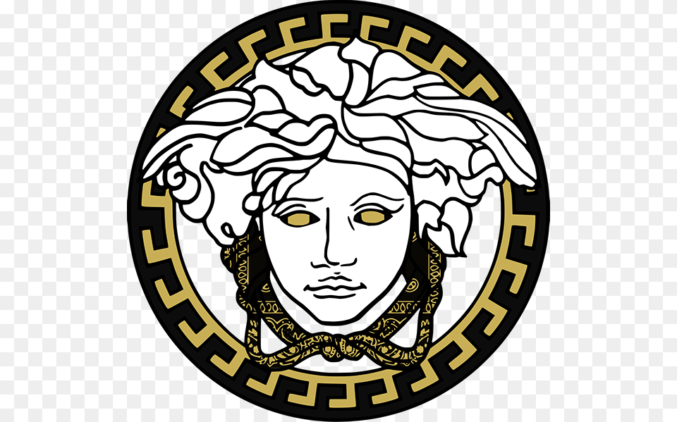 Red Versace Logo, Face, Head, Person, Photography Free Transparent Png