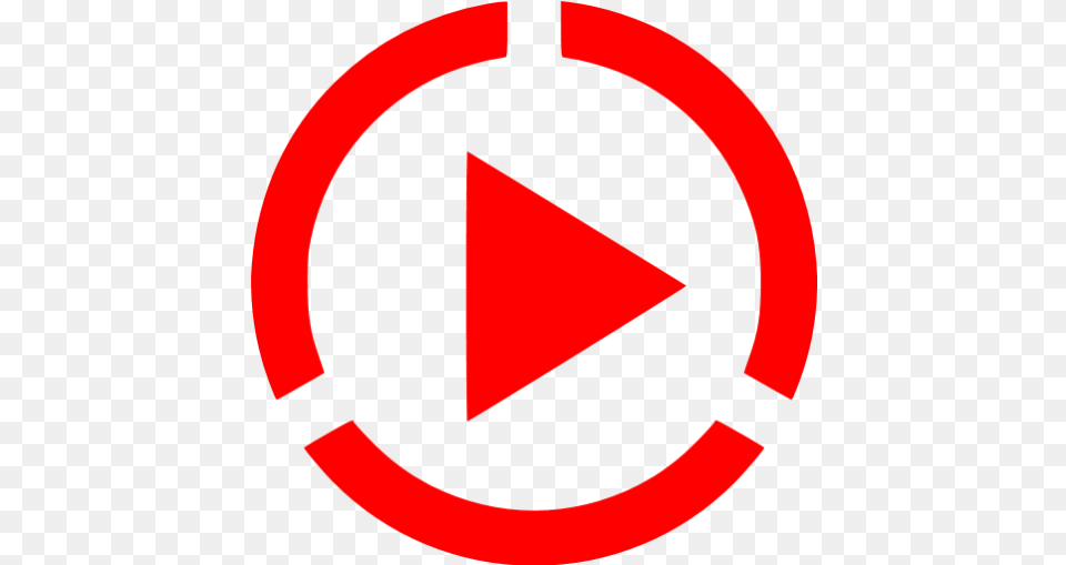 Red Video Play 4 Icon Green Park, Sign, Symbol Free Transparent Png