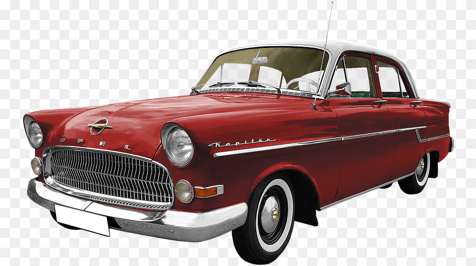Red Vintage Car, Transportation, Vehicle, Sedan, Coupe Png