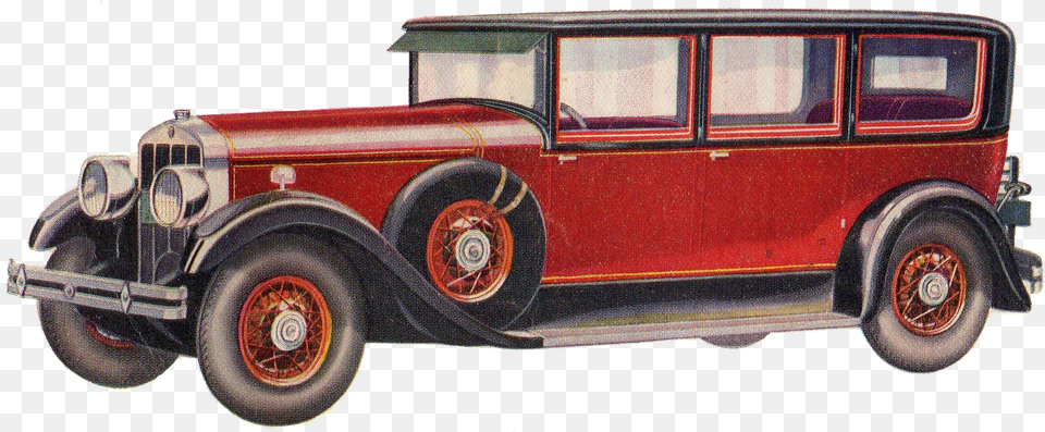 Red Vintage Cars Antique Car, Transportation, Vehicle, Machine, Wheel Png
