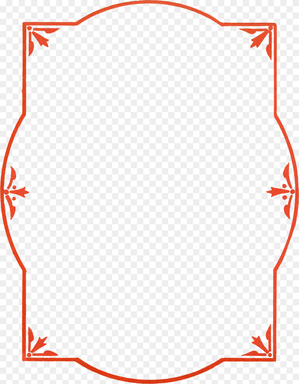 Red Vintage Frame Clipart Red Borders Clip Art, Oval, Page, Text, Home Decor Png Image