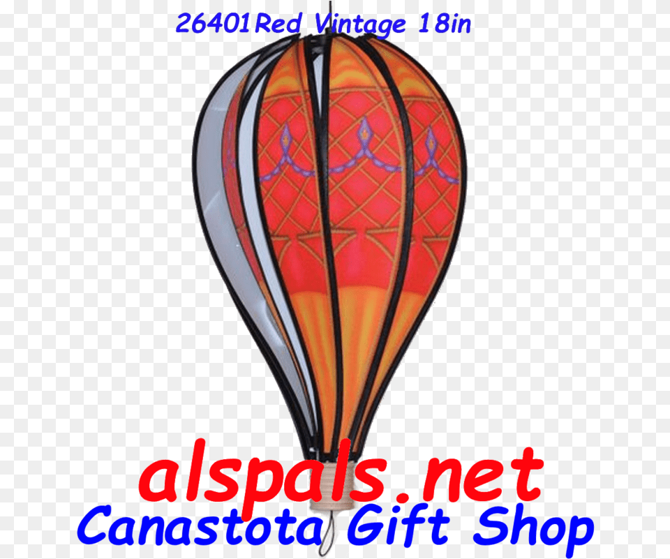 Red Vintage Hot Air Balloon Upc New Orleans Levee System, Aircraft, Hot Air Balloon, Transportation, Vehicle Png Image