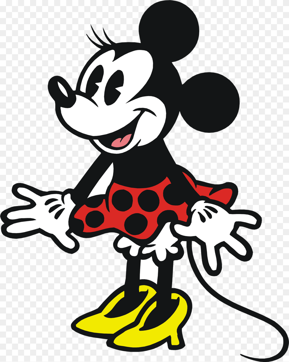 Red Vintage Minnie Mouse, Cartoon, Performer, Person, Baby Free Transparent Png