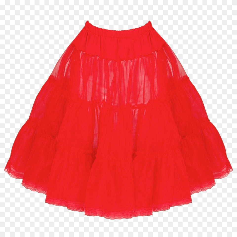 Red Vintage Petticoat, Clothing, Miniskirt, Skirt Png