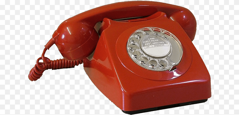 Red Vintage Red Phone, Electronics, Dial Telephone Free Png Download