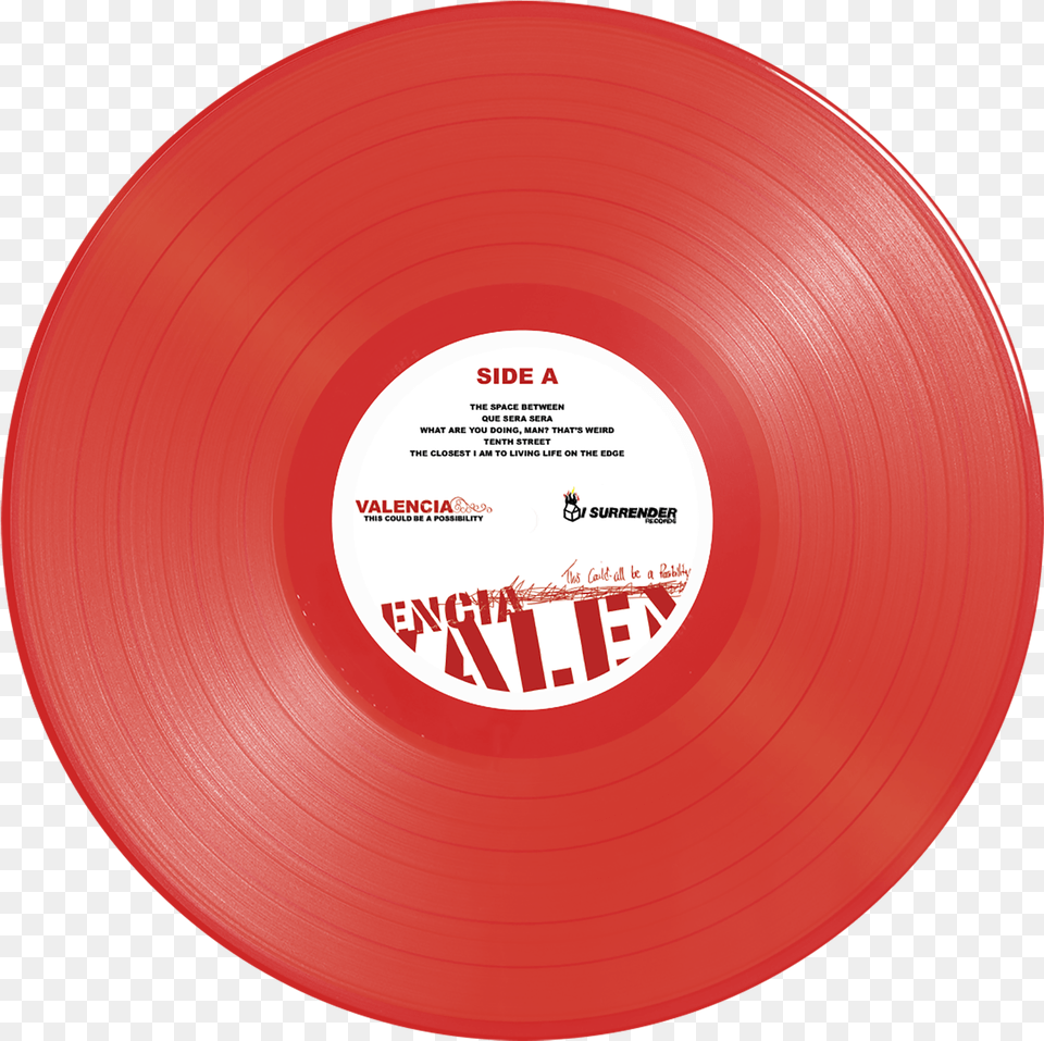 Red Vinyl Record, Plate, Toy, Frisbee Free Png Download