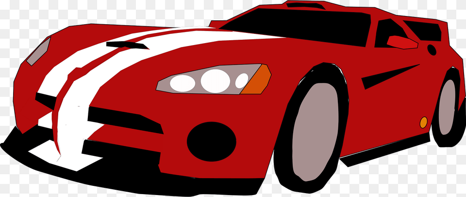 Red Viper Car Clipart, Coupe, Sports Car, Transportation, Vehicle Png Image