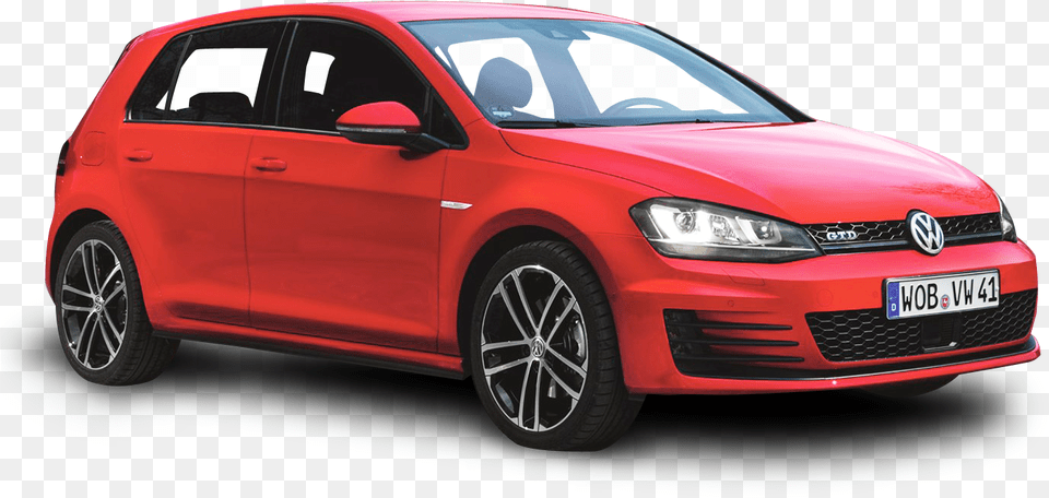 Red Volkswagen Golf Gtd Car Image Golf Gtd, Sedan, Transportation, Vehicle, Machine Png
