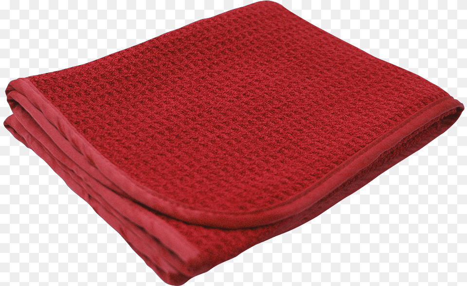 Red Waffle Wave Microfiber Waffle Towel 16quot X 24quot 360gsm Red Towel, Blanket Free Transparent Png