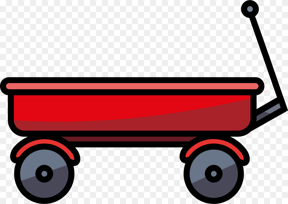 Red Wagon Clipart, Transportation, Vehicle, Beach Wagon, Carriage Png Image