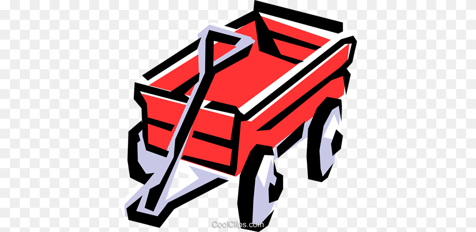 Red Wagon Royalty Vector Clip Art Illustration, Transportation, Vehicle, Beach Wagon, Carriage Free Transparent Png
