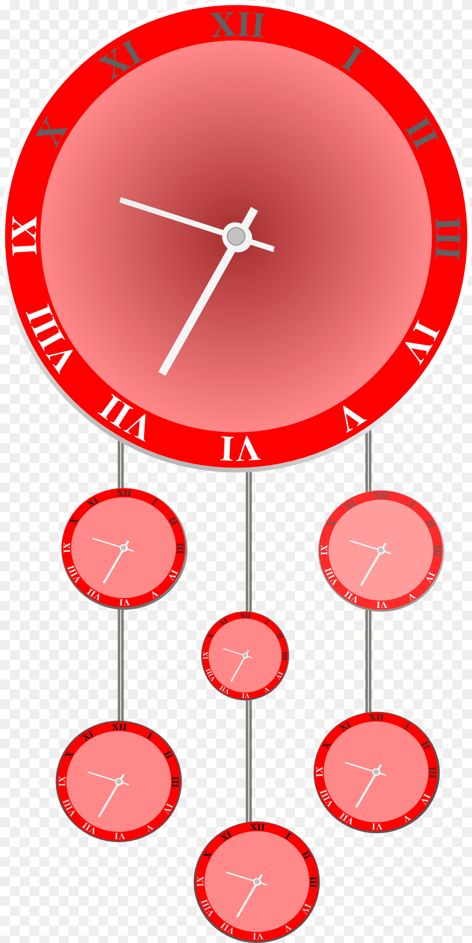 Red Wall Clocks Image Dot, Clock, Analog Clock Free Png Download