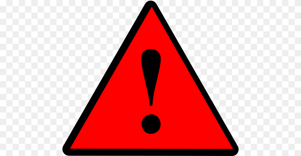 Red Warning Sign U0026 Clipart Download Ywd Warning Light Clipart, Triangle, Rocket, Weapon, Symbol Free Transparent Png