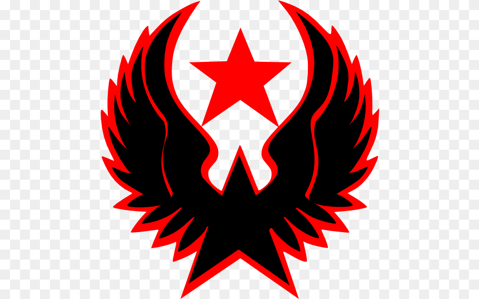 Red Warrior Logo Clipart Logo For Picsart, Symbol, Emblem, Star Symbol, Dynamite Free Png Download