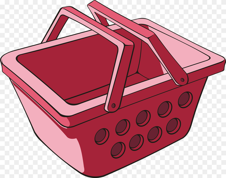 Red Wash Basket Clipart, Shopping Basket, Dynamite, Weapon Free Png