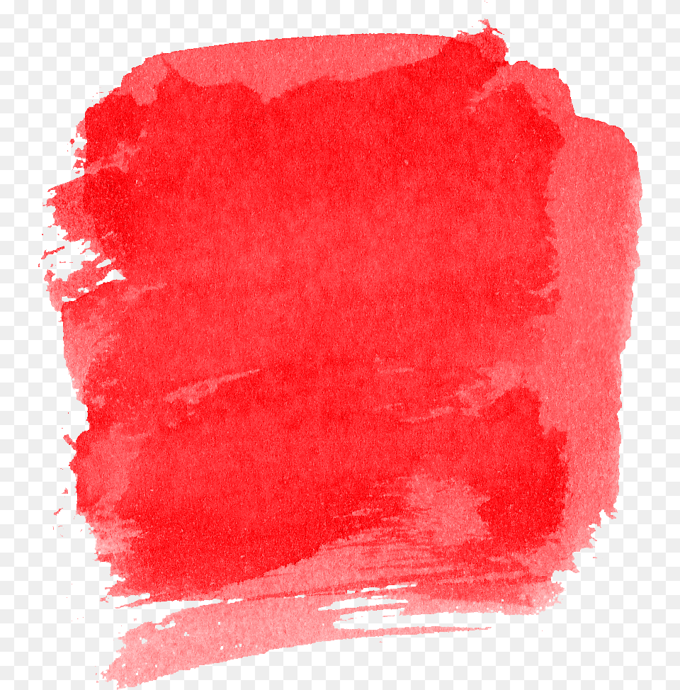 Red Watercolor Brush Stroke Square Watercolor Paint, Art, Painting, Home Decor, Paper Free Png Download
