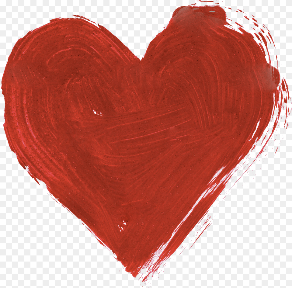 Red Watercolor Heart Png Image