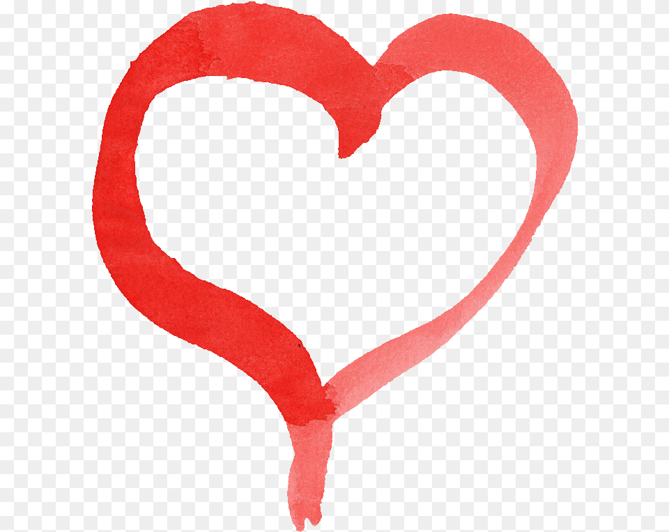 Red Watercolor Heart London Underground Png