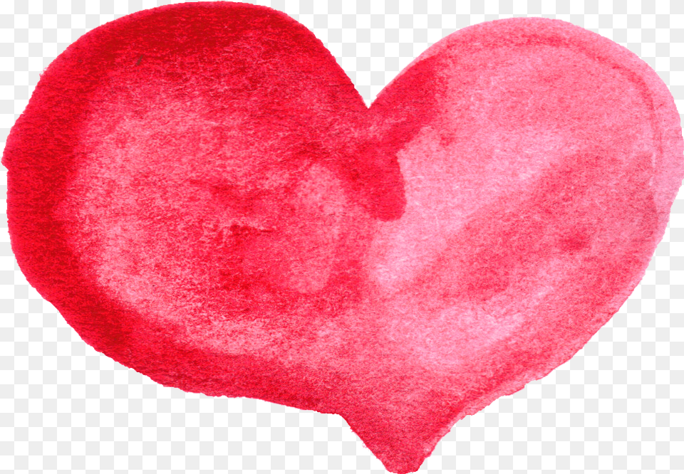 Red Watercolor Heart Love Water Color, Home Decor Png Image