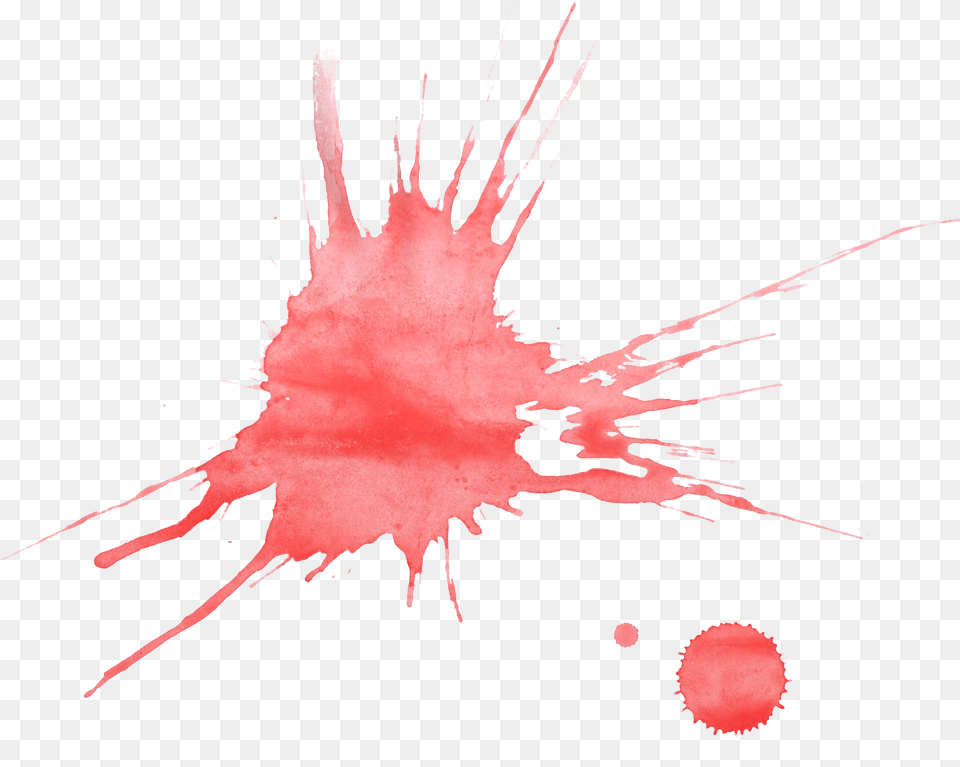 Red Watercolor Splatter Red Watercolor Splash, Stain, Person Free Png