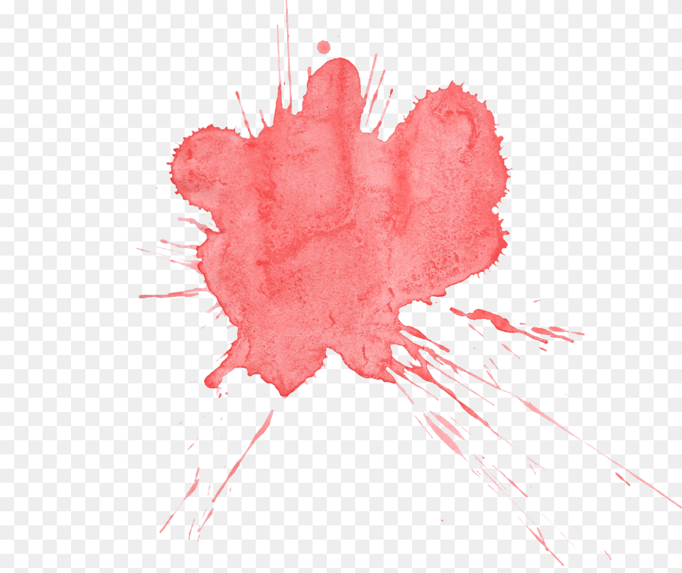 Red Watercolor Splatter Transparent Mancha Pintura Roja, Stain Png Image