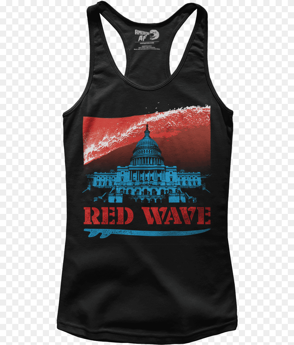 Red Wave, Clothing, Tank Top, Architecture, Building Png Image