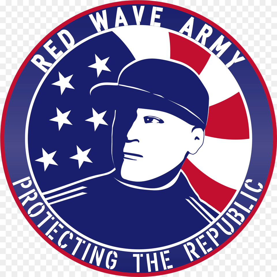 Red Wave, Logo, Adult, Male, Man Png Image