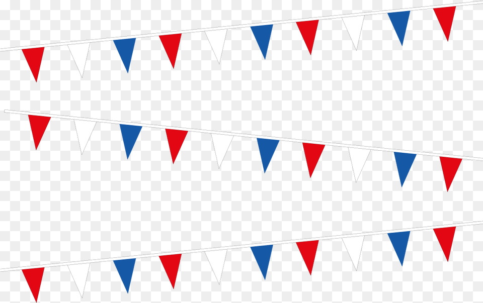 Red White Amp Blue Bunting Blue Bunting, Triangle, Flag Png Image