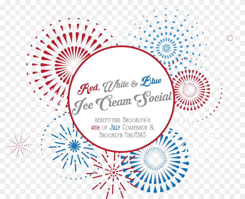 Red White Amp Blue Ice Cream Social Circle, Advertisement, Poster, Art, Machine Png Image